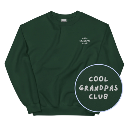 Cool Grandpas Club Embroidered Sweatshirt