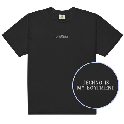 Techno is My Boyfriend Embroidered Classic T-Shirt
