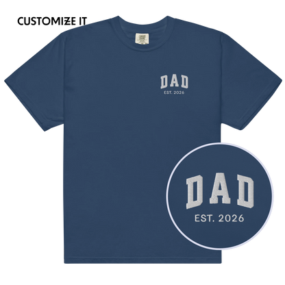 CUSTOM YEAR Dad Embroidered Classic T-Shirt
