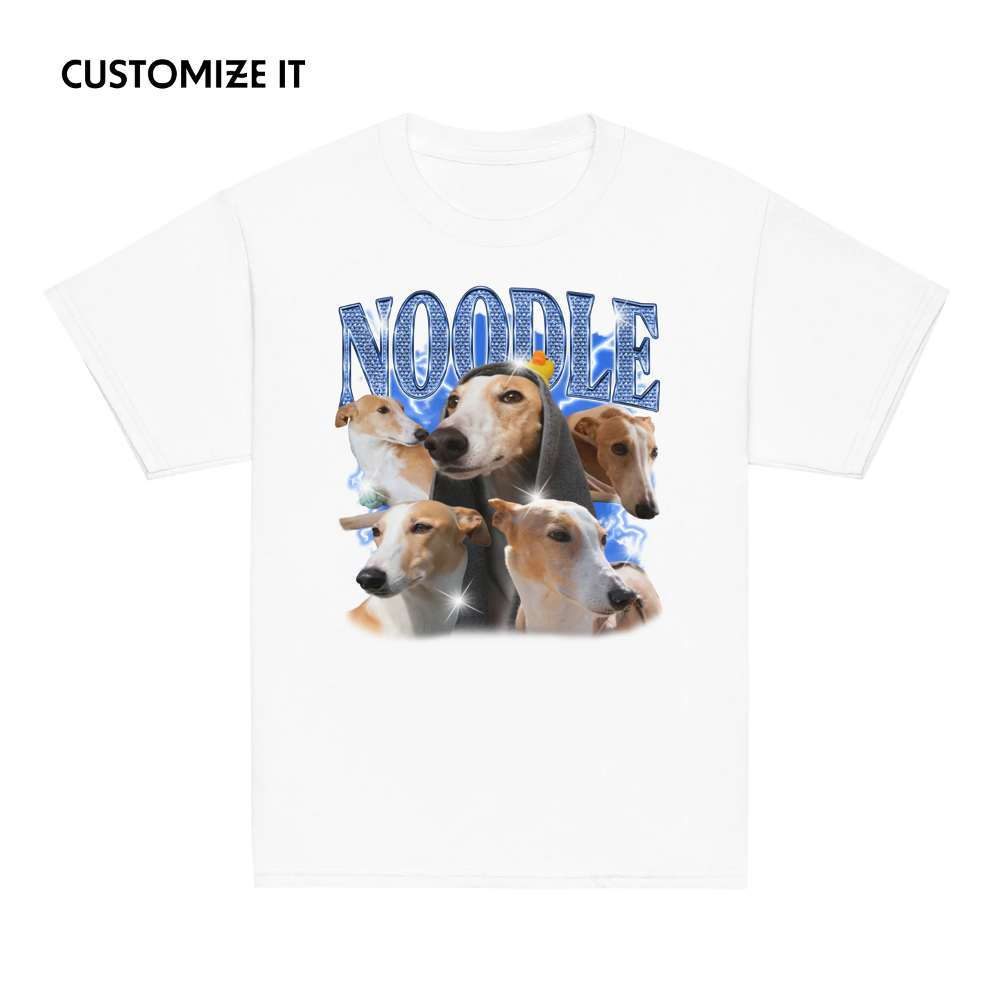 Create Your Own Custom Bling Pet Bootleg Baby Tee