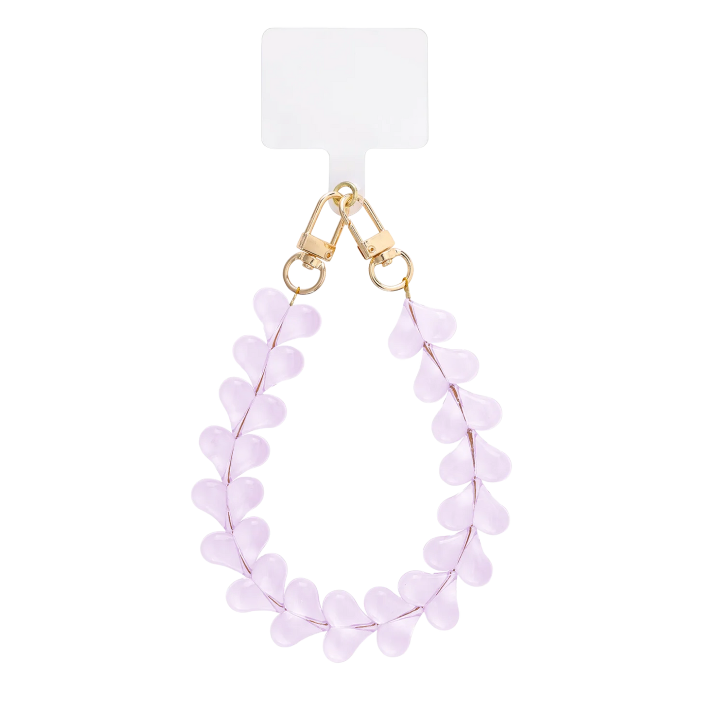 Candy Hearts Beaded Phone Lanyard Charm Wrist Strap