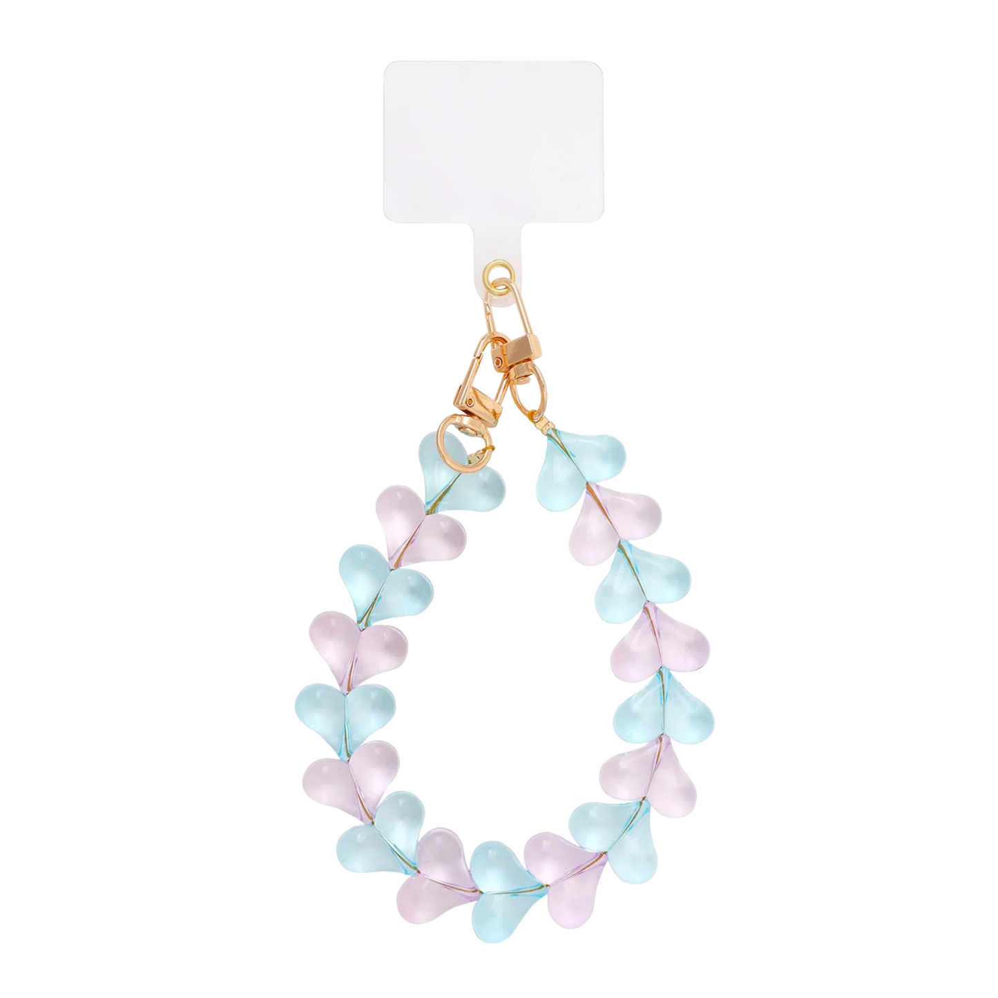 Heart Pop Beaded Phone Lanyard Charm Wrist Strap