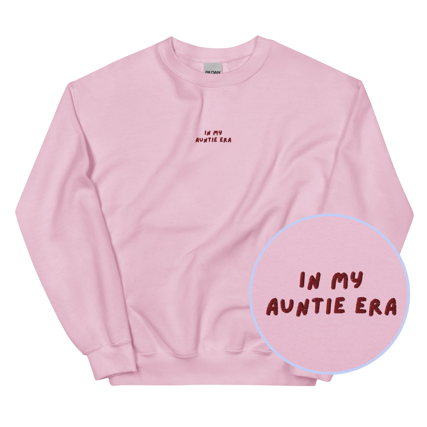 In My Auntie Era Embroidered Sweatshirt