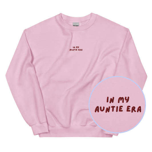 In My Auntie Era Embroidered Sweatshirt