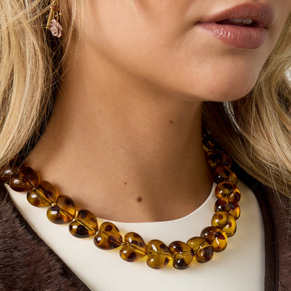 Acrylic Beaded Necklaces Leopard Print Retro Daily Classic Series Women's jewelry