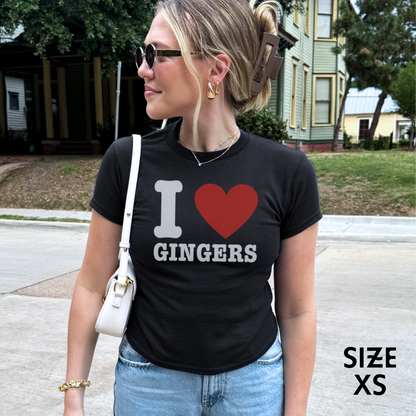 I Love Gingers Baby Tee