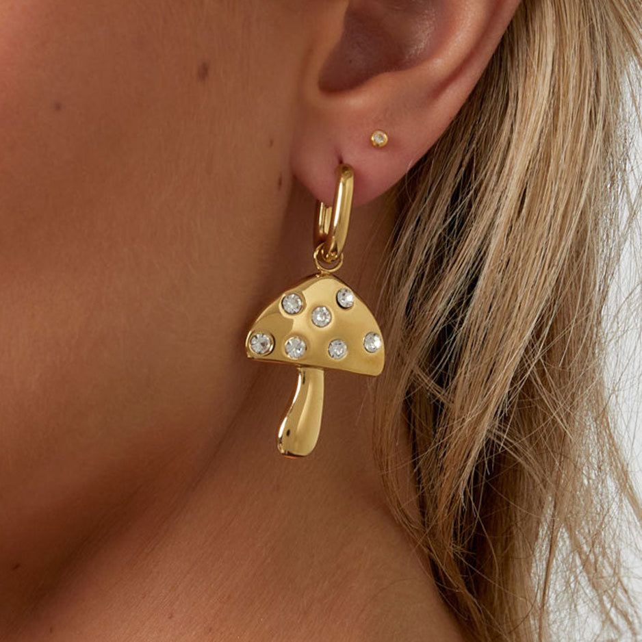 Stainless Steel Drop Earrings plant Casual Daily Simple Series Women's jewelry