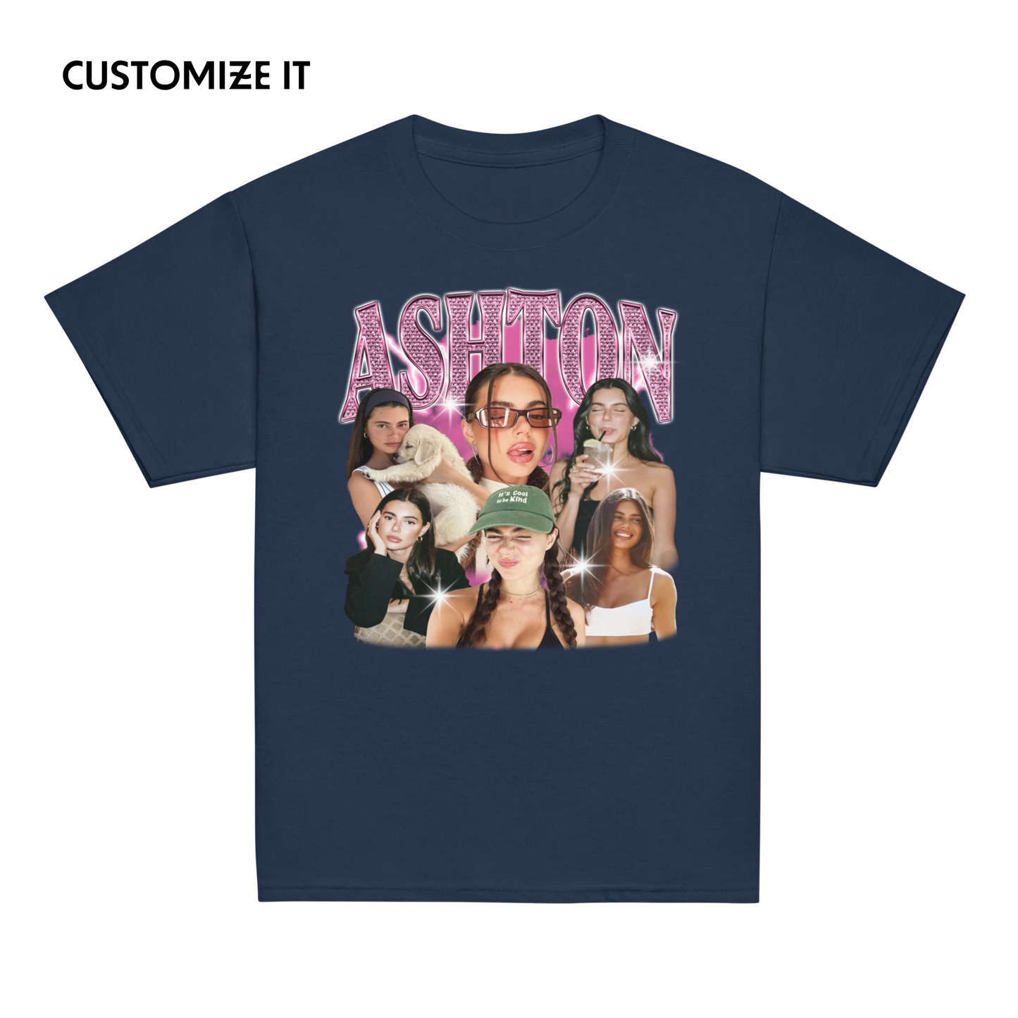 CUSTOM Create Your Own Bling Bootleg Baby Tee