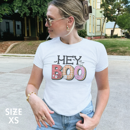 Hey Boo Halloween Baby Tee