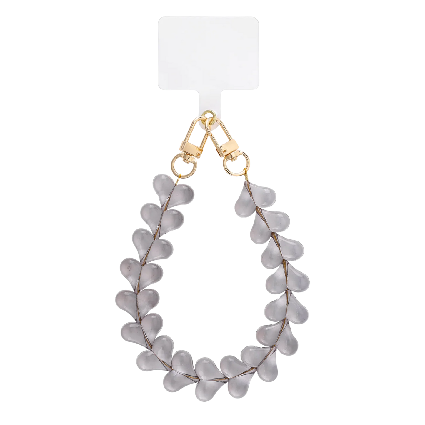 Candy Hearts Beaded Phone Lanyard Charm Wrist Strap