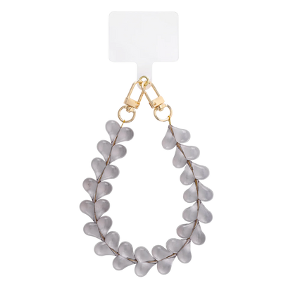 Candy Hearts Beaded Phone Lanyard Charm Wrist Strap