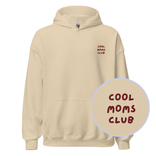 Cool Moms Club Mother Embroidered Hoodie