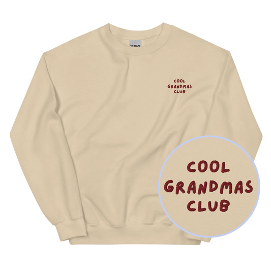 Cool Grandmas Club Embroidered Sweatshirt