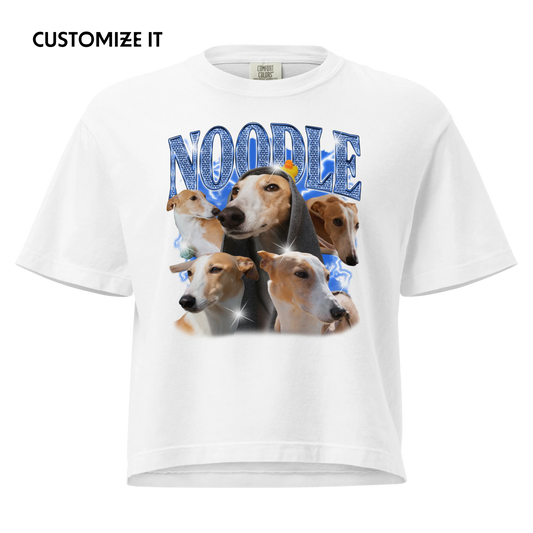 CUSTOM Create Your Own Custom Bling Pet Bootleg Boxy Tee