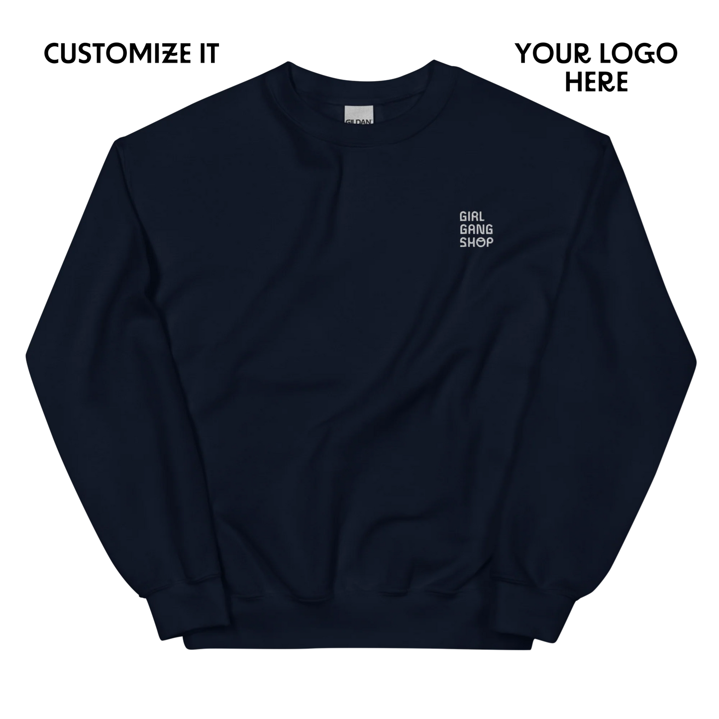 CUSTOM YOUR LOGO Embroidered Sweatshirt