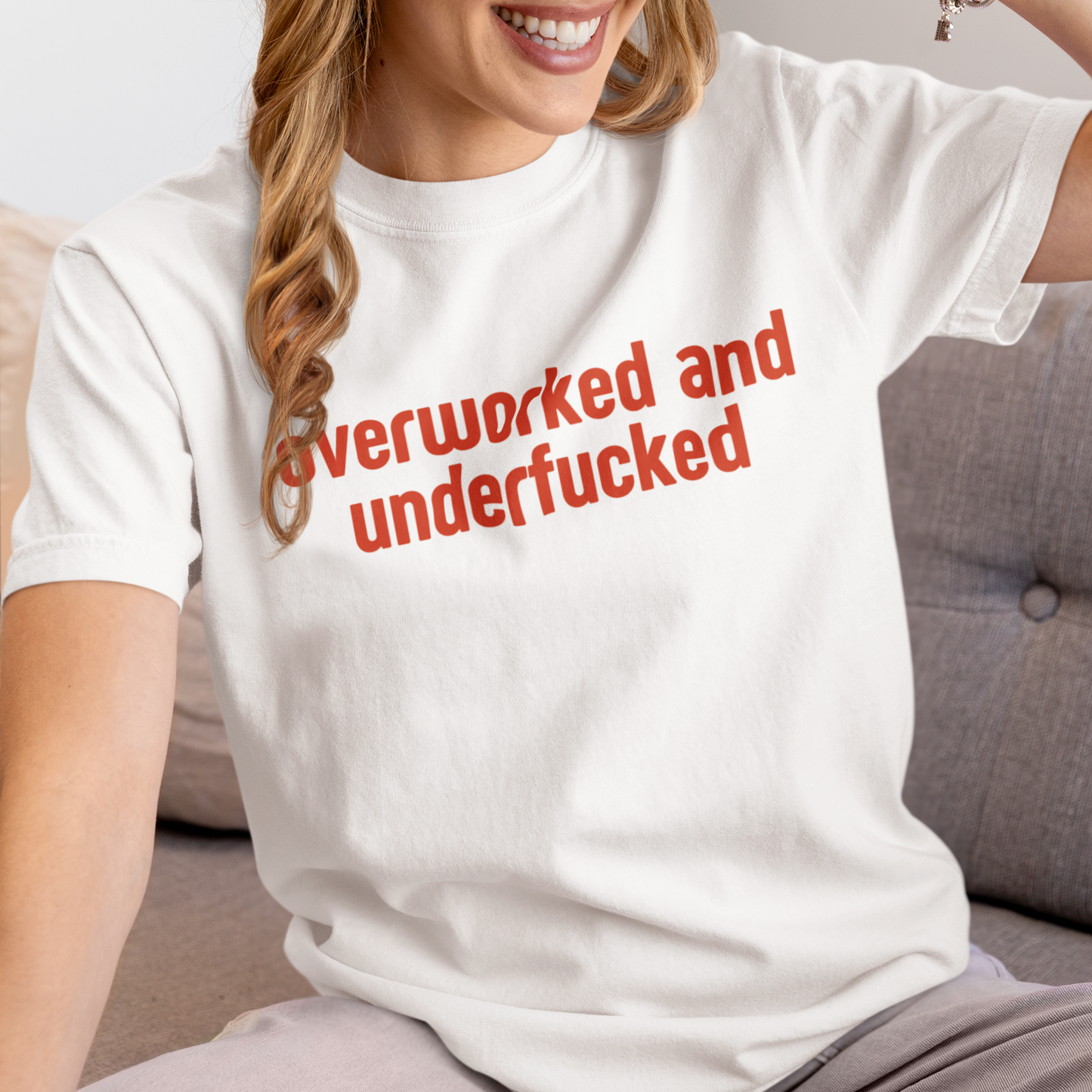 Overworked and Underfucked Premium T-Shirt