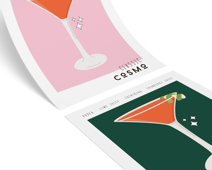 Cosmopolitan Cocktail Poster