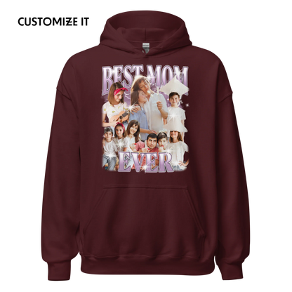 CUSTOM Best Mom Ever Photo Bootleg Hoodie