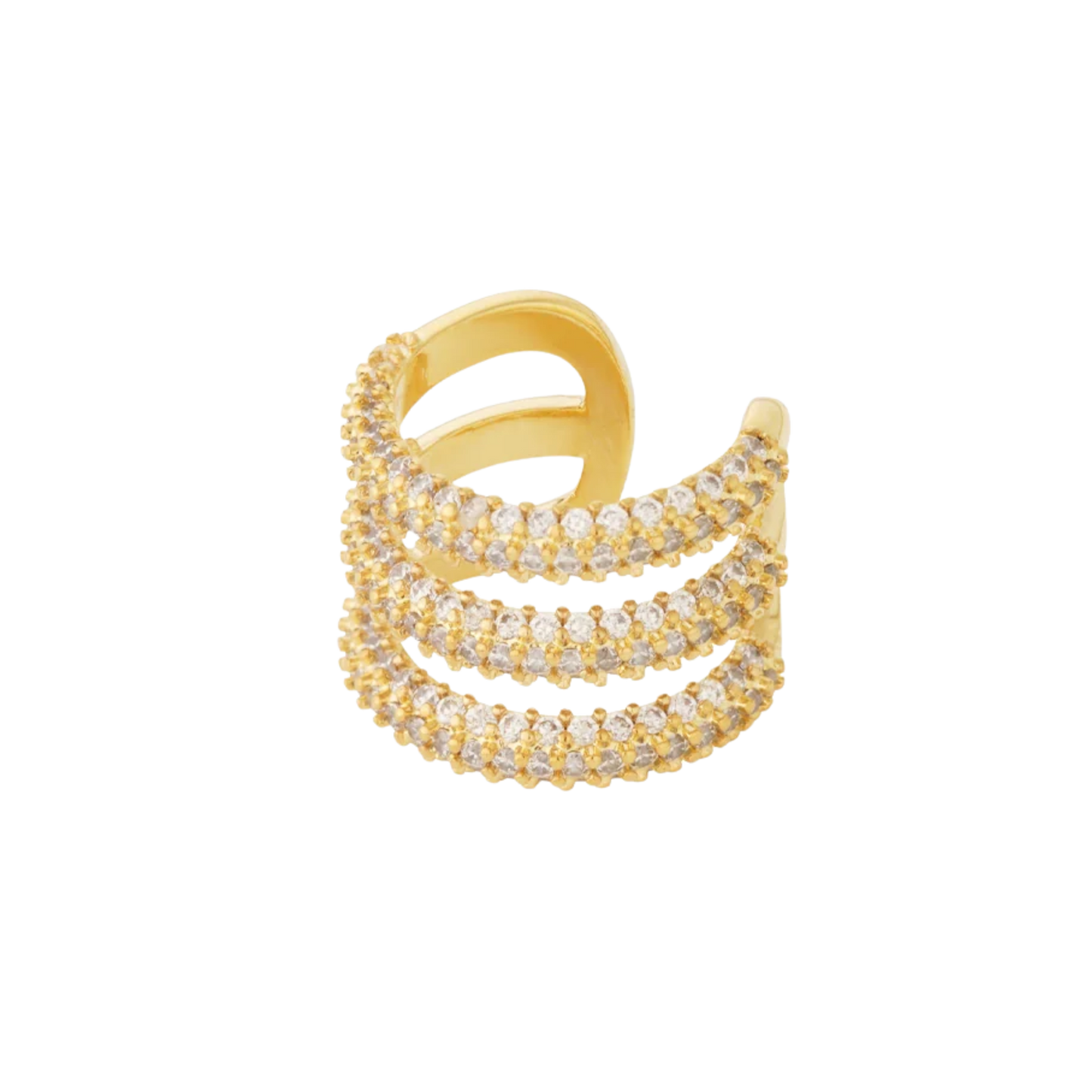 Triple Bling Ear Cuff