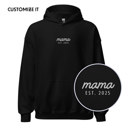 CUSTOM Mama Year Embroidered Hoodie