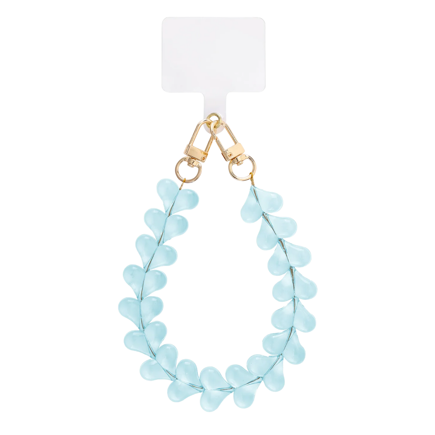 Candy Hearts Beaded Phone Lanyard Charm Wrist Strap