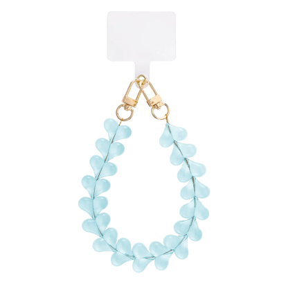 Candy Hearts Beaded Phone Lanyard Charm Wrist Strap