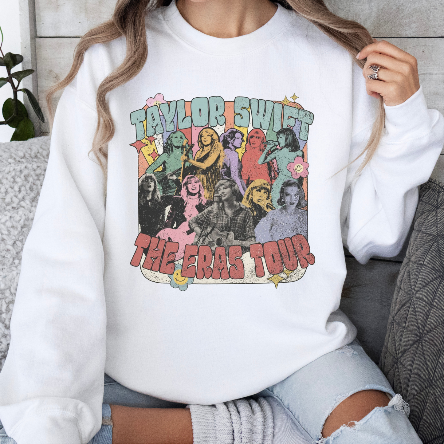 The Eras Tour Retro Taylor Swift Crewneck Sweatshirt