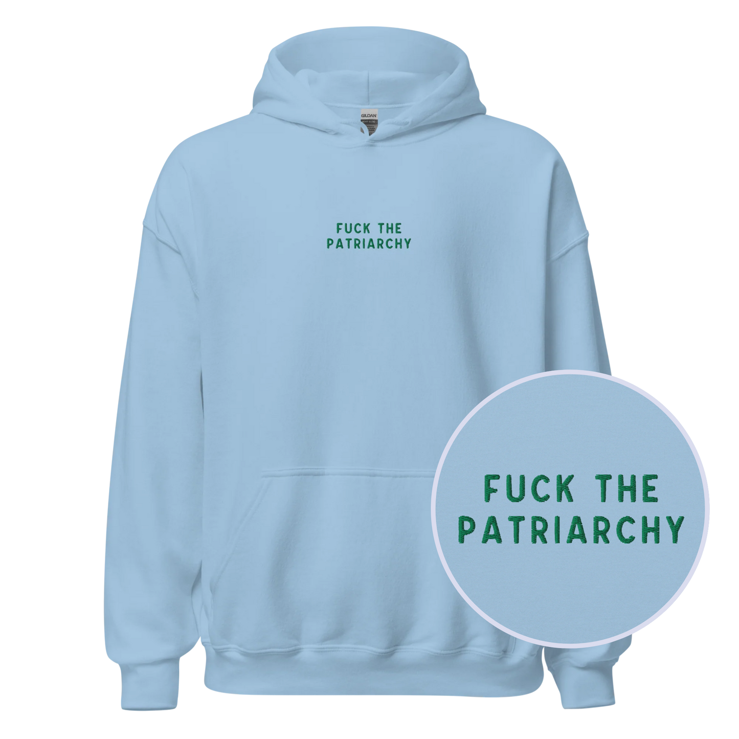 Fuck The Patriarchy Feminist Embroidered Hoodie