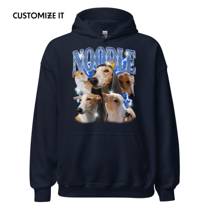 Create Your Own Custom Bling Pet Bootleg Hoodie