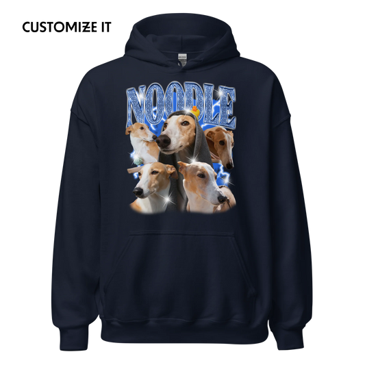 Create Your Own Custom Bling Pet Bootleg Hoodie