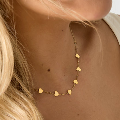 Stainless Steel Chain Necklaces Heart Casual Daily Simple Series Women's jewelry