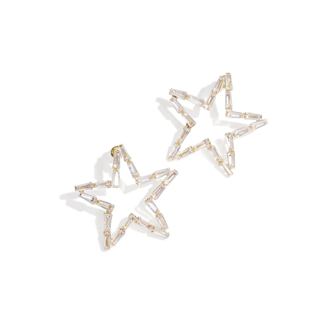 Copper Stud Earrings Star Elegant Christmas Luxurious Series Women's jewelry