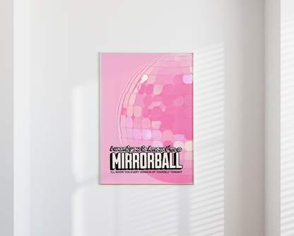 Mirrorball Taylor Swift Poster