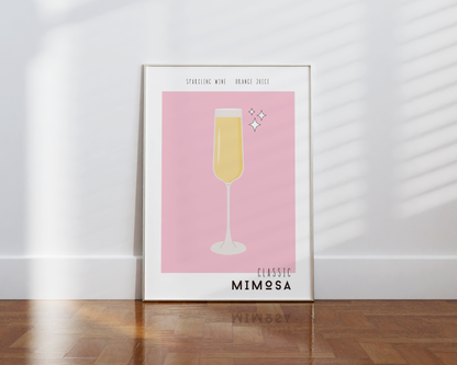 Mimosa Cocktail Poster