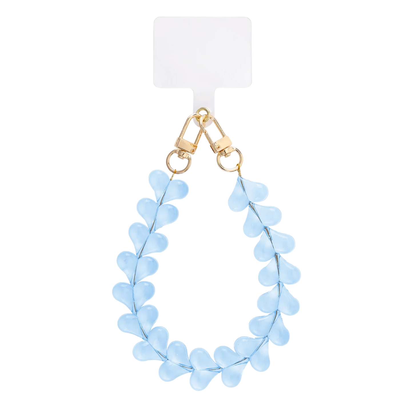 Candy Hearts Beaded Phone Lanyard Charm Wrist Strap