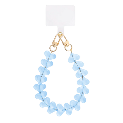 Candy Hearts Beaded Phone Lanyard Charm Wrist Strap