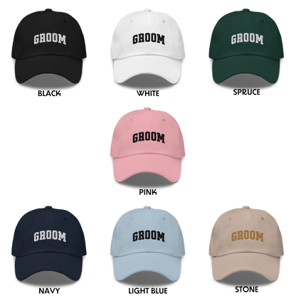 Bride & Groom Embroidered Dad Hat Set