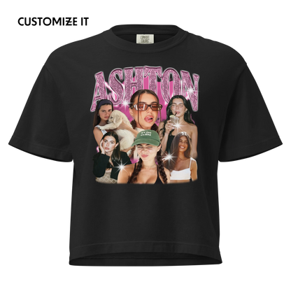 CUSTOM Create Your Own Bling Bootleg Boxy Tee