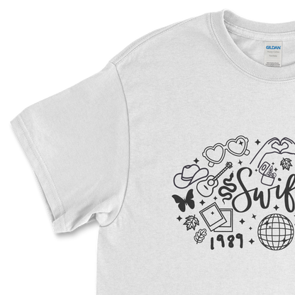 Swiftie Line Art Taylor Swift T-Shirt