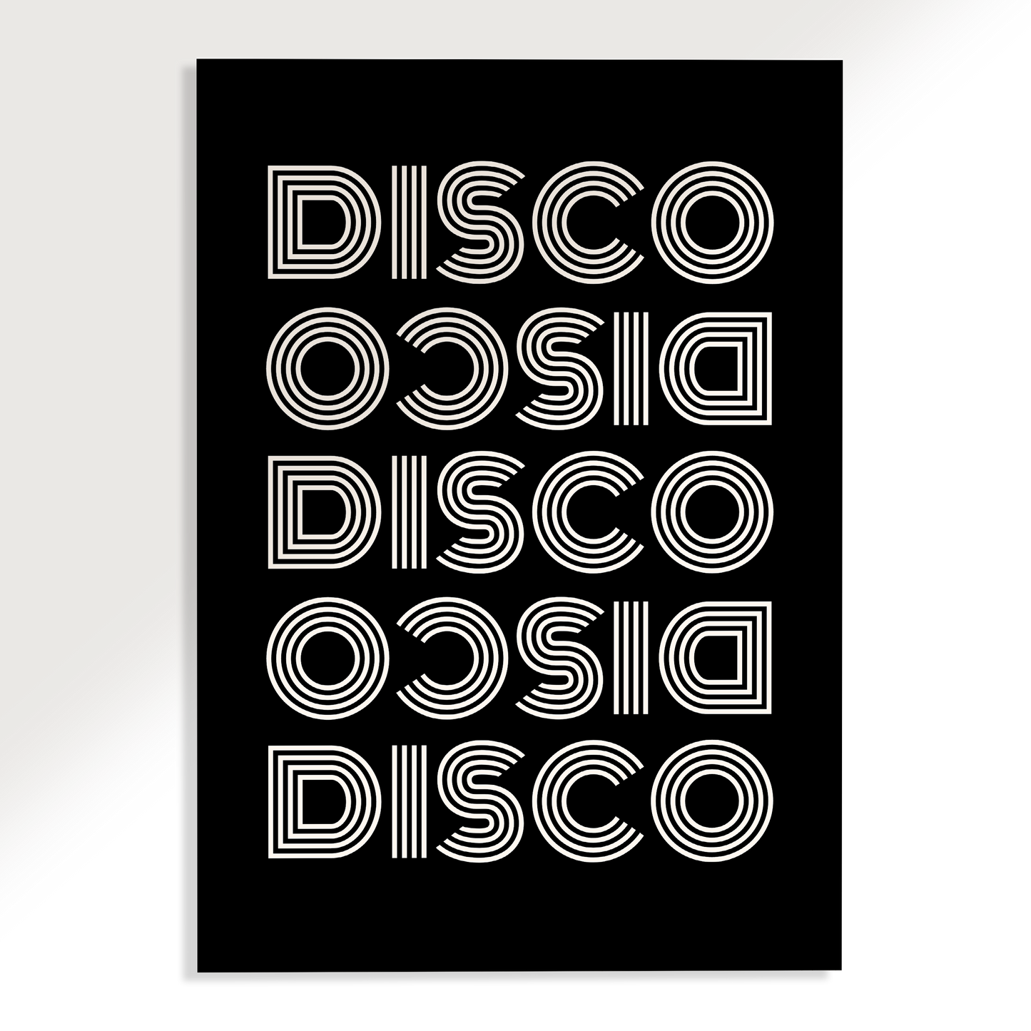 Disco Disco Typography Poster
