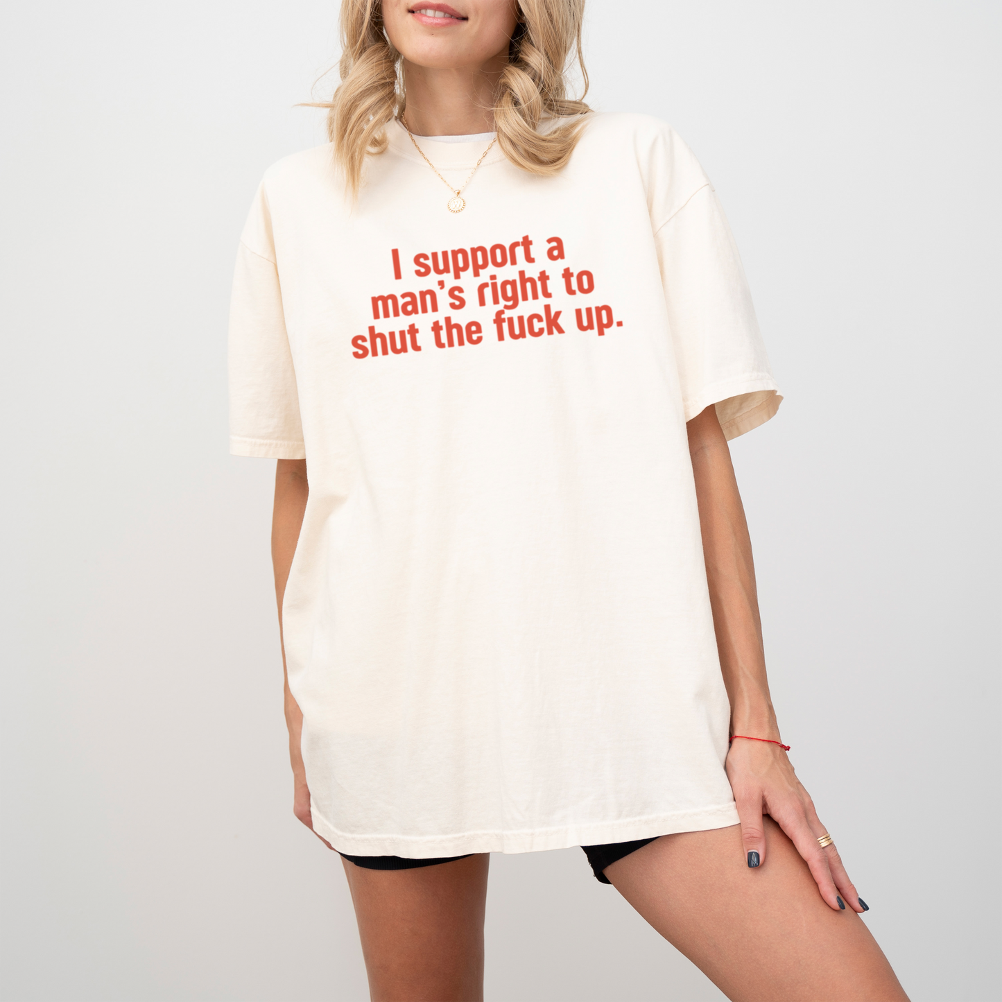 I Support a Man's Right to STFU Premium T-Shirt