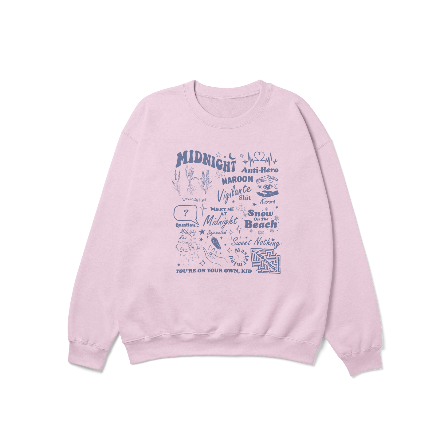 Midnights Lyrics Taylor Crewneck Sweatshirt