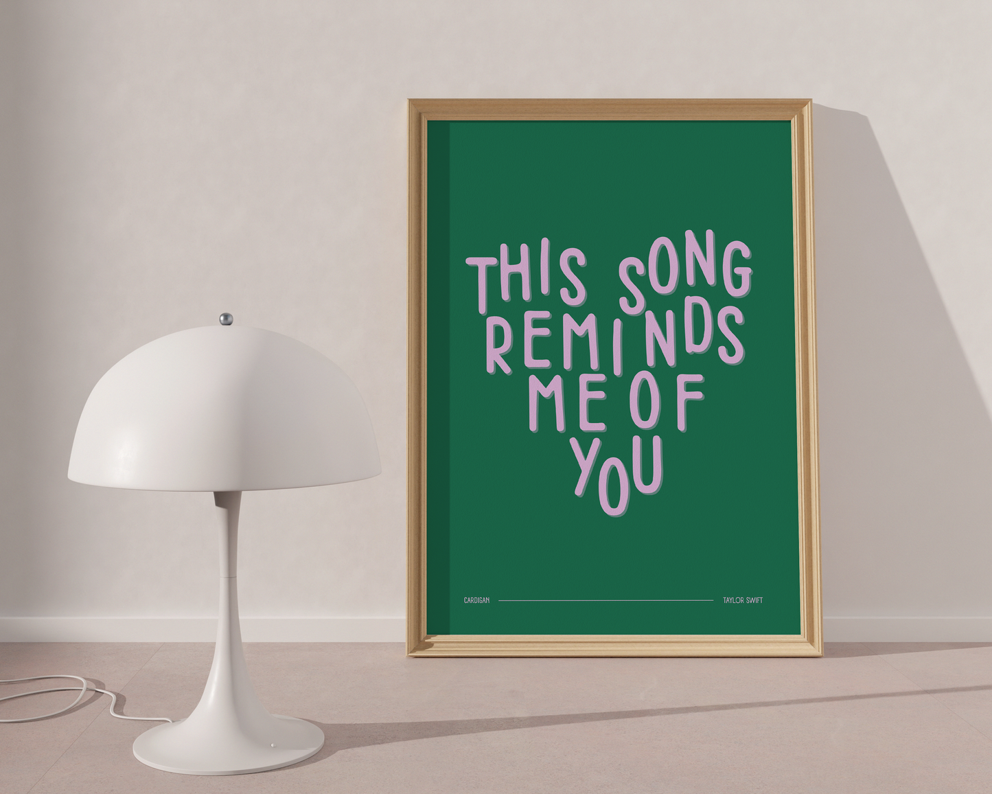 Custom This Song Reminds Me Of You Poster