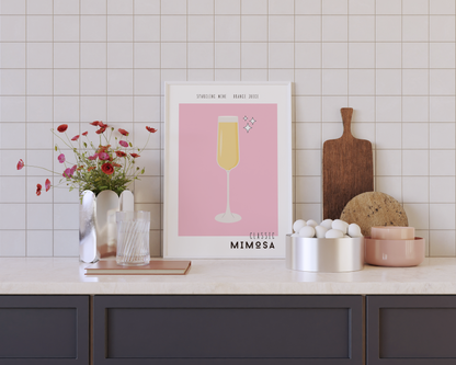 Mimosa Cocktail Poster