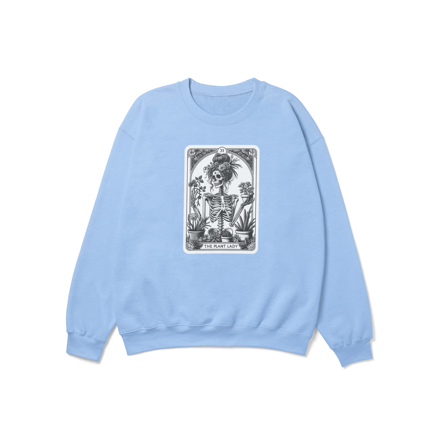 The Plant Lady Funny Tarot Card Crewneck Sweatshirt