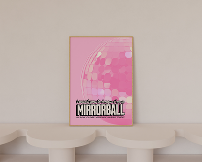 Mirrorball Taylor Swift Poster