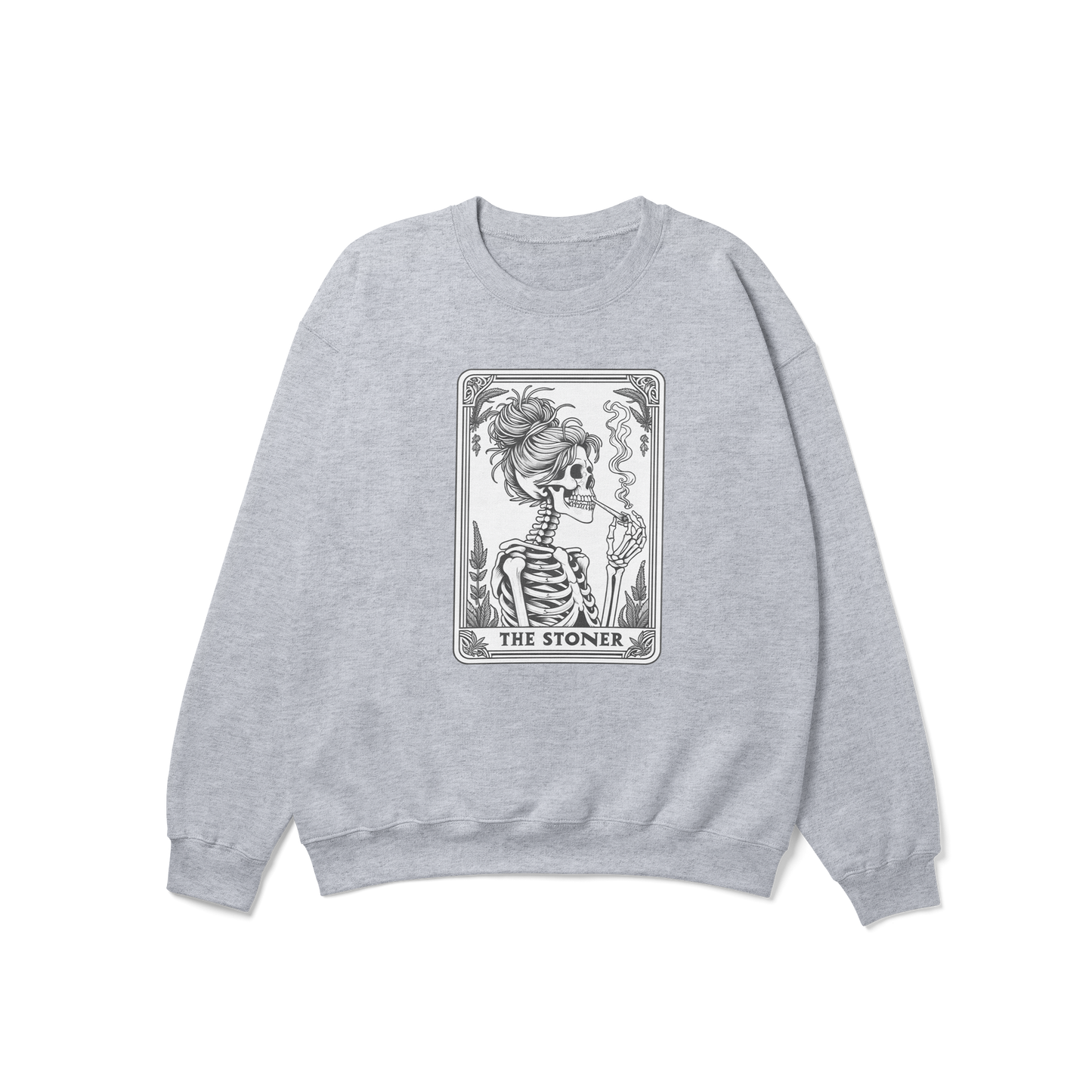 The Stoner Funny Tarot Card Crewneck Sweatshirt