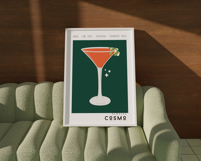 Cosmopolitan Cocktail Poster