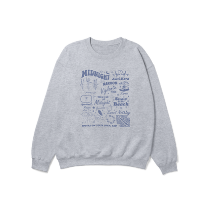 Midnights Lyrics Taylor Crewneck Sweatshirt