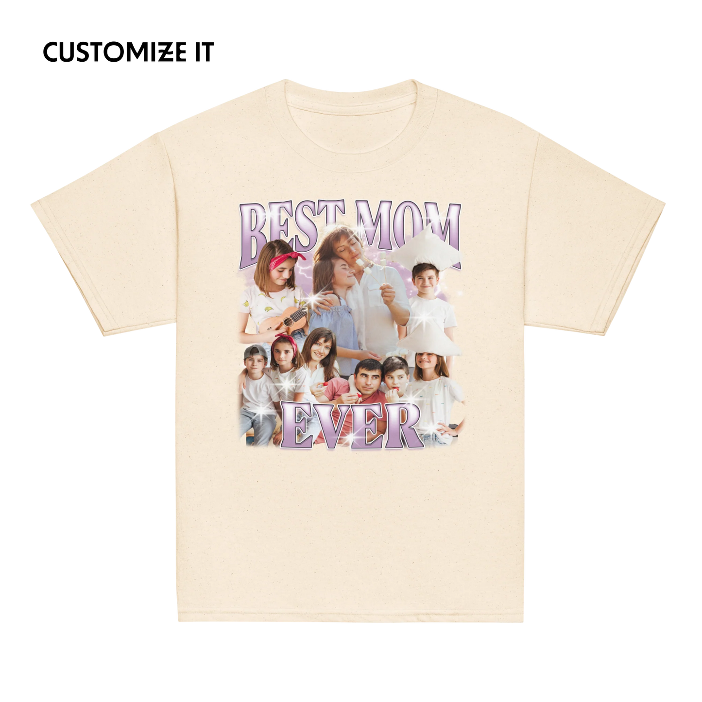 CUSTOM Best Mom Ever Photo Bootleg Baby Tee